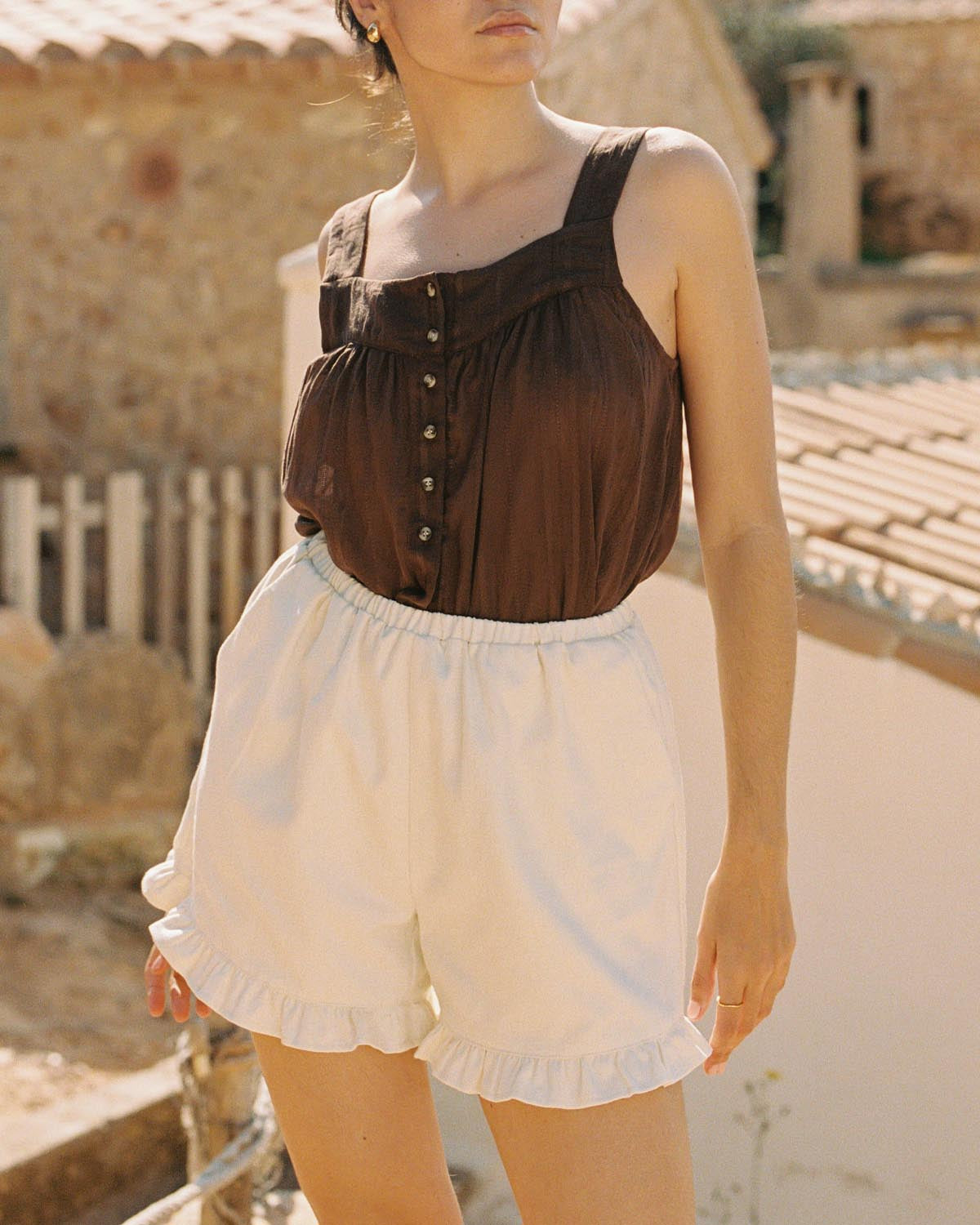 Last Chance | Nightie Tank | Earth Embroidery | 2X/3X