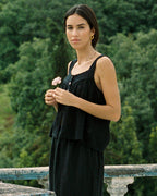Nightie Tank | Noir Embroidery