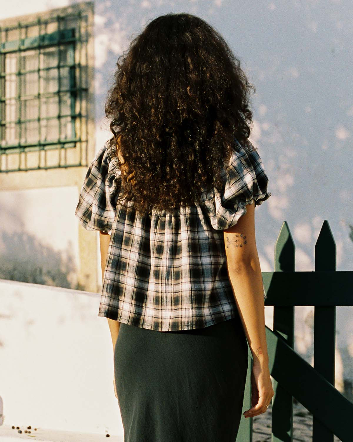 Nuage Blouse | Tavern Plaid