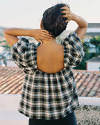 Nuage Blouse | Tavern Plaid