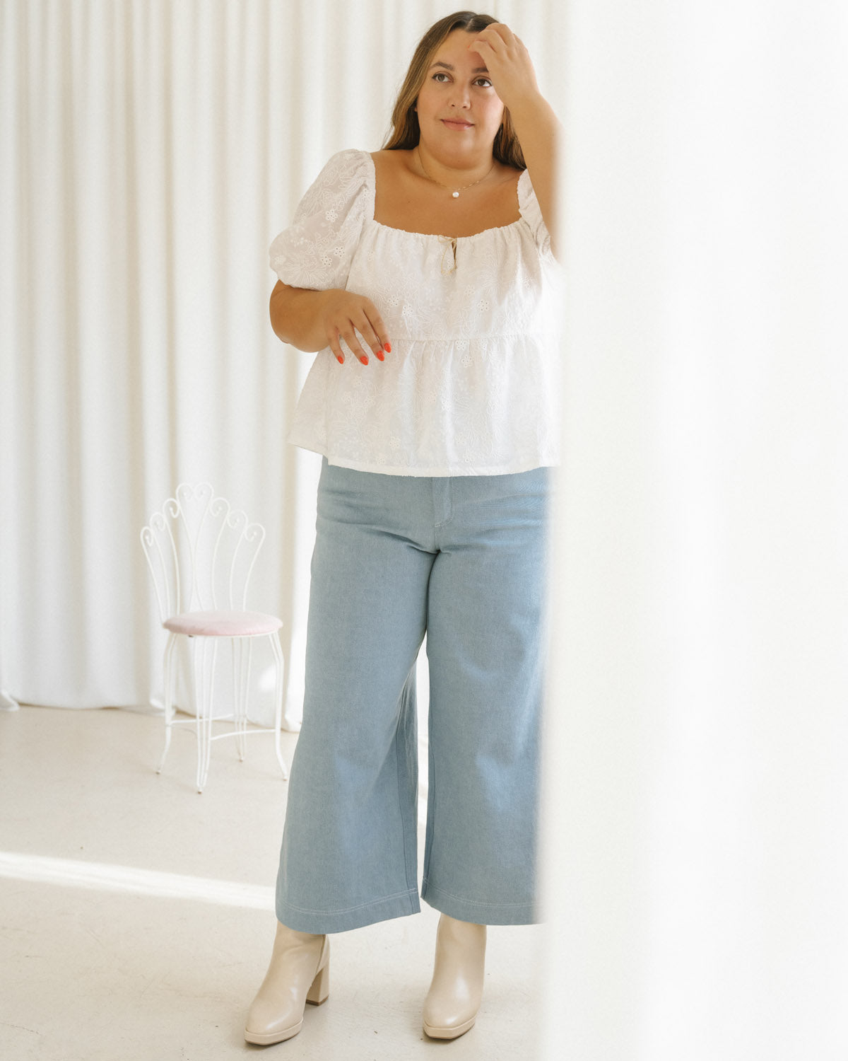 Prairie Blouse | Embroidered White