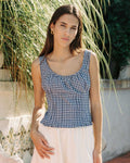 Rêverie Blouse | Navy Gingham