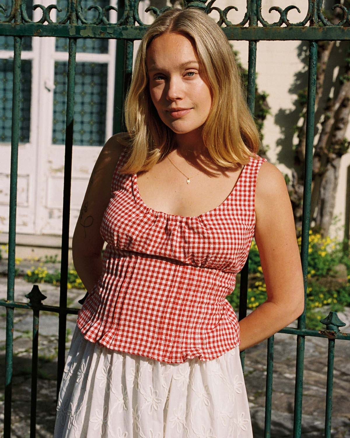 Rêverie Blouse | Red Gingham
