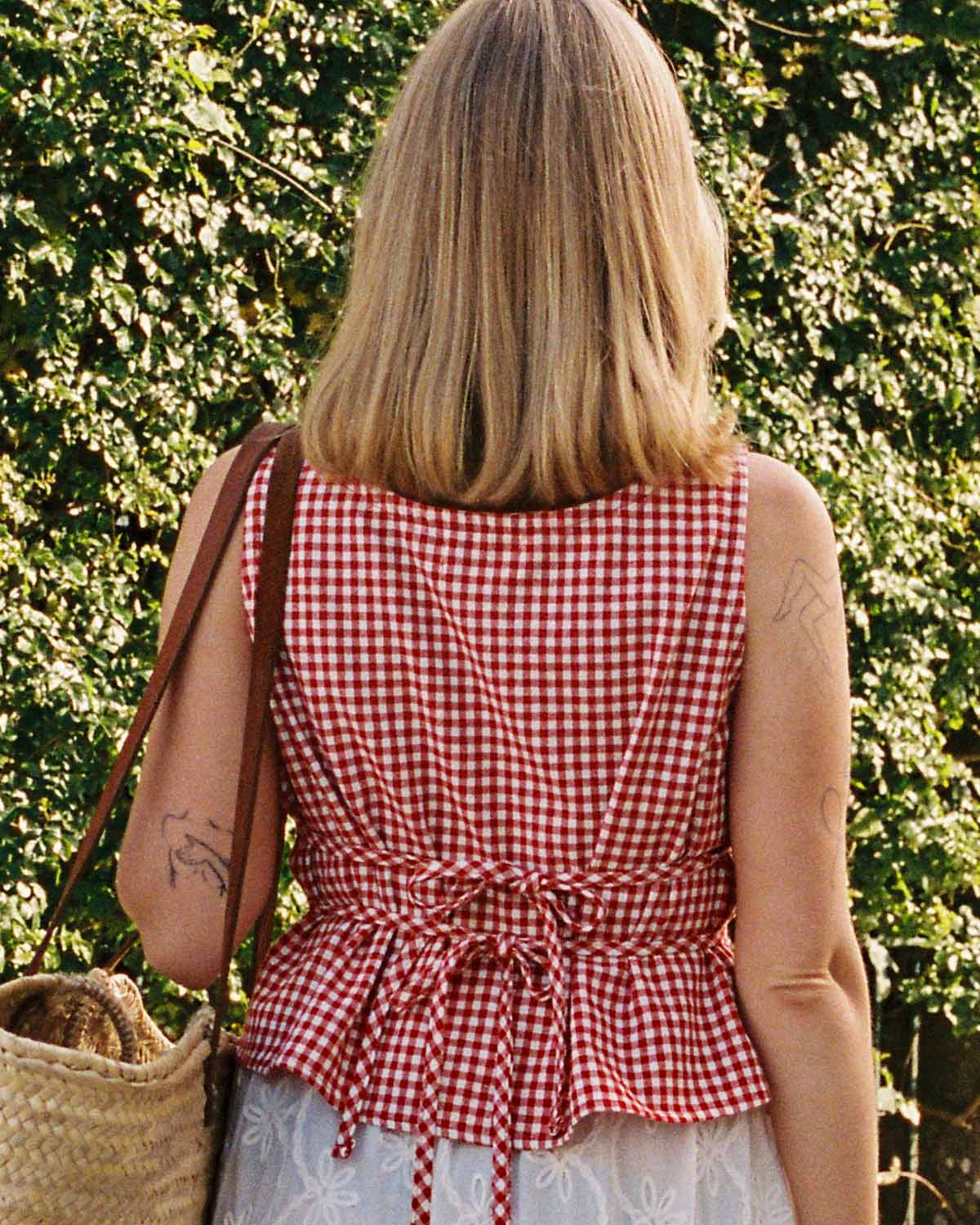 Rêverie Blouse | Red Gingham