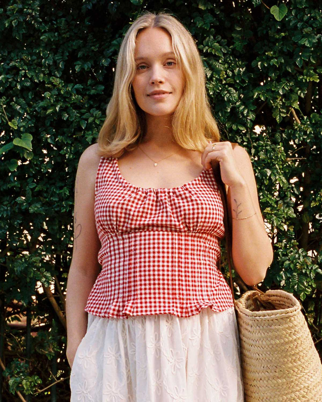 Rêverie Blouse | Red Gingham