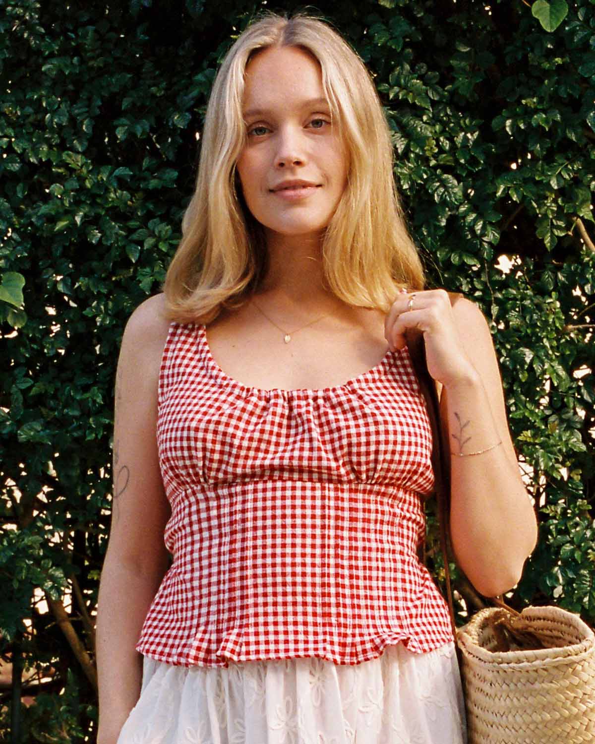 Rêverie Blouse | Red Gingham