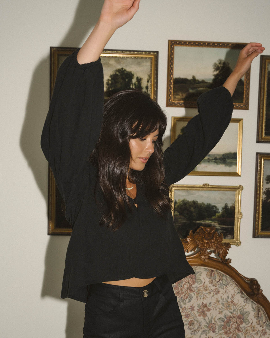 Romance Blouse | Black