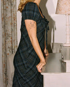 Romee Bias Dress | Nocturne Plaid