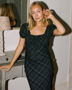 Romee Bias Dress | Nocturne Plaid