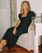 Romee Bias Dress | Nocturne Plaid