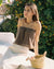 brown strapless embroidered top made from 100% cotton