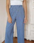 Aura Pants | Navy Gingham
