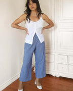 Aura Pants | Navy Gingham