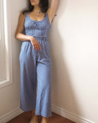 Aura Pants | Navy Gingham