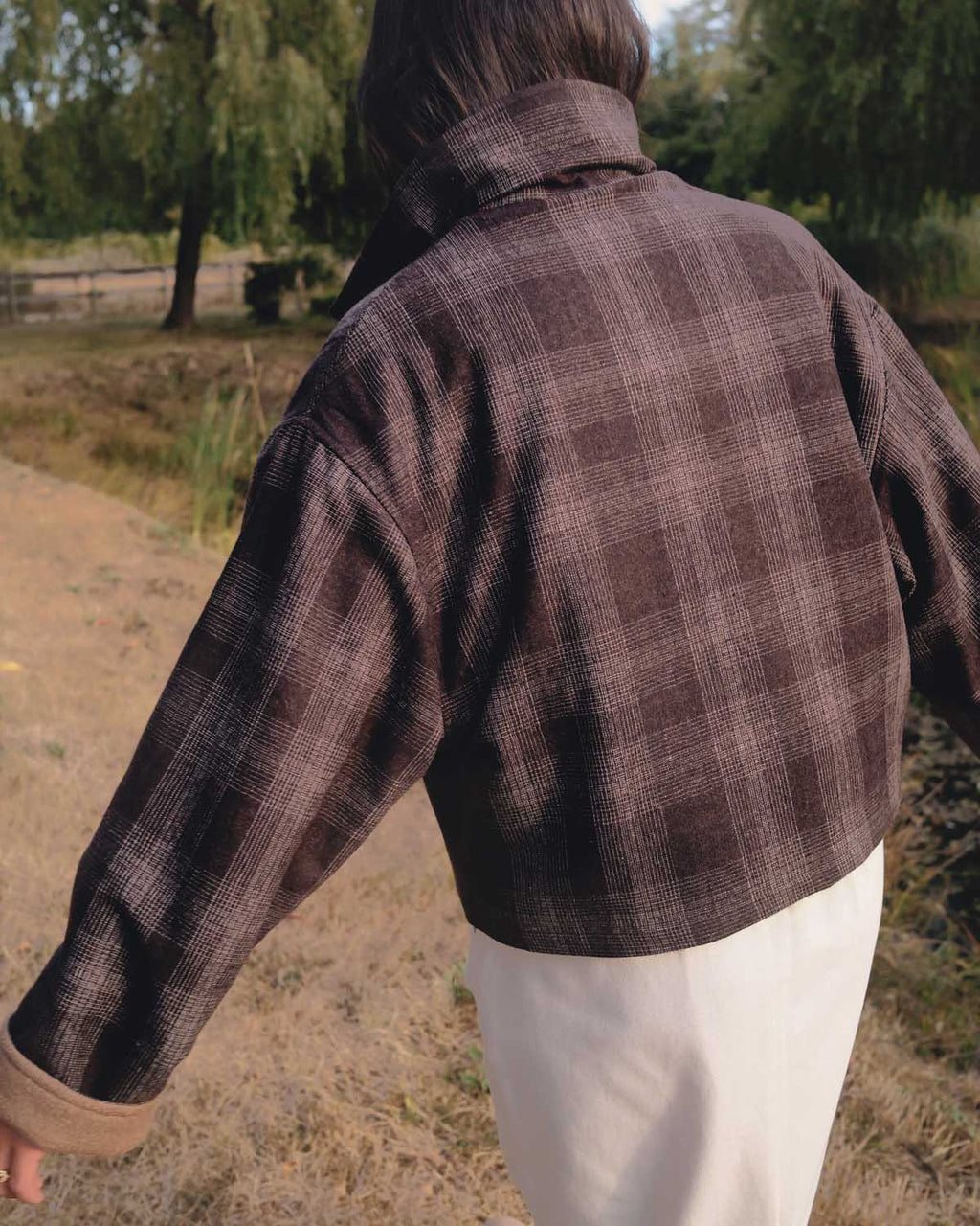 Bastien Coat | Truffle Plaid