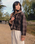 Bastien Coat | Truffle Plaid