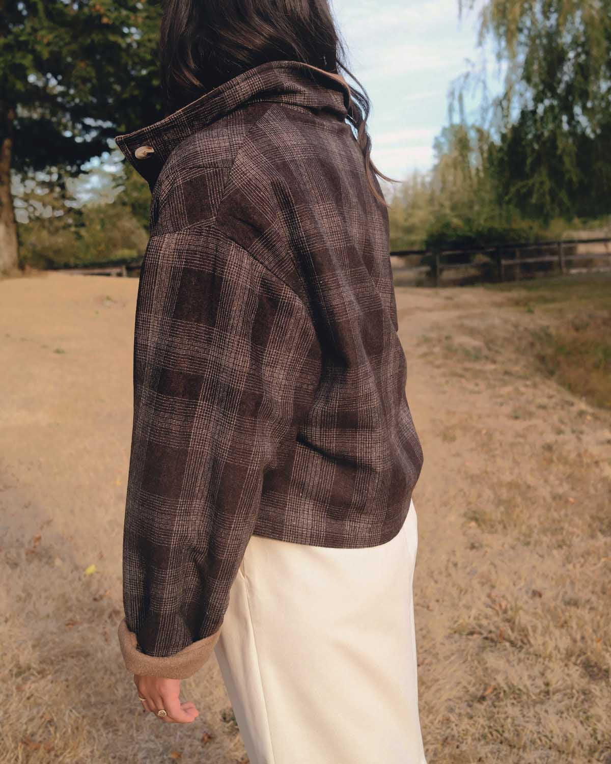 Bastien Coat | Truffle Plaid