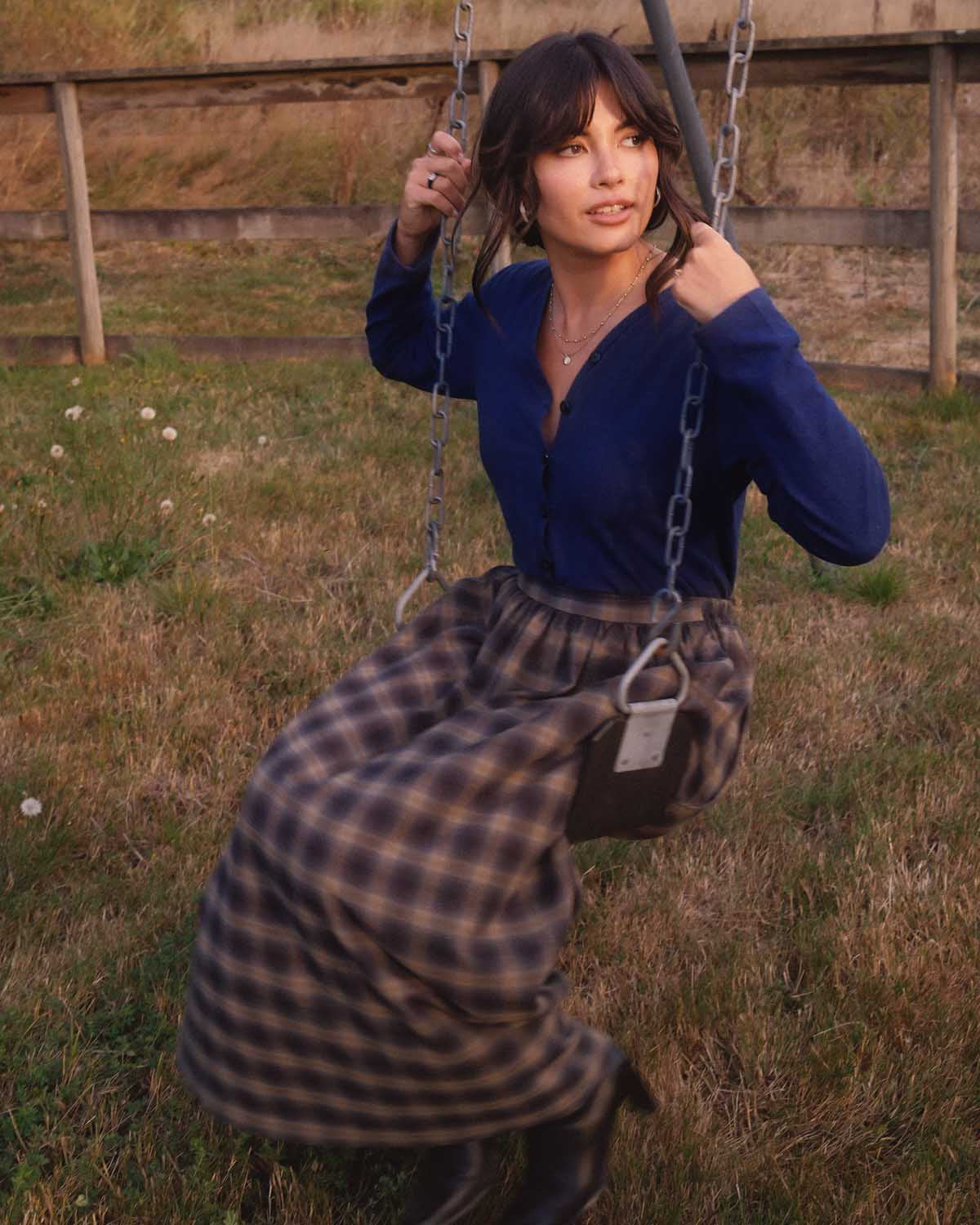 Brodie Skirt | Ink & Oat Plaid