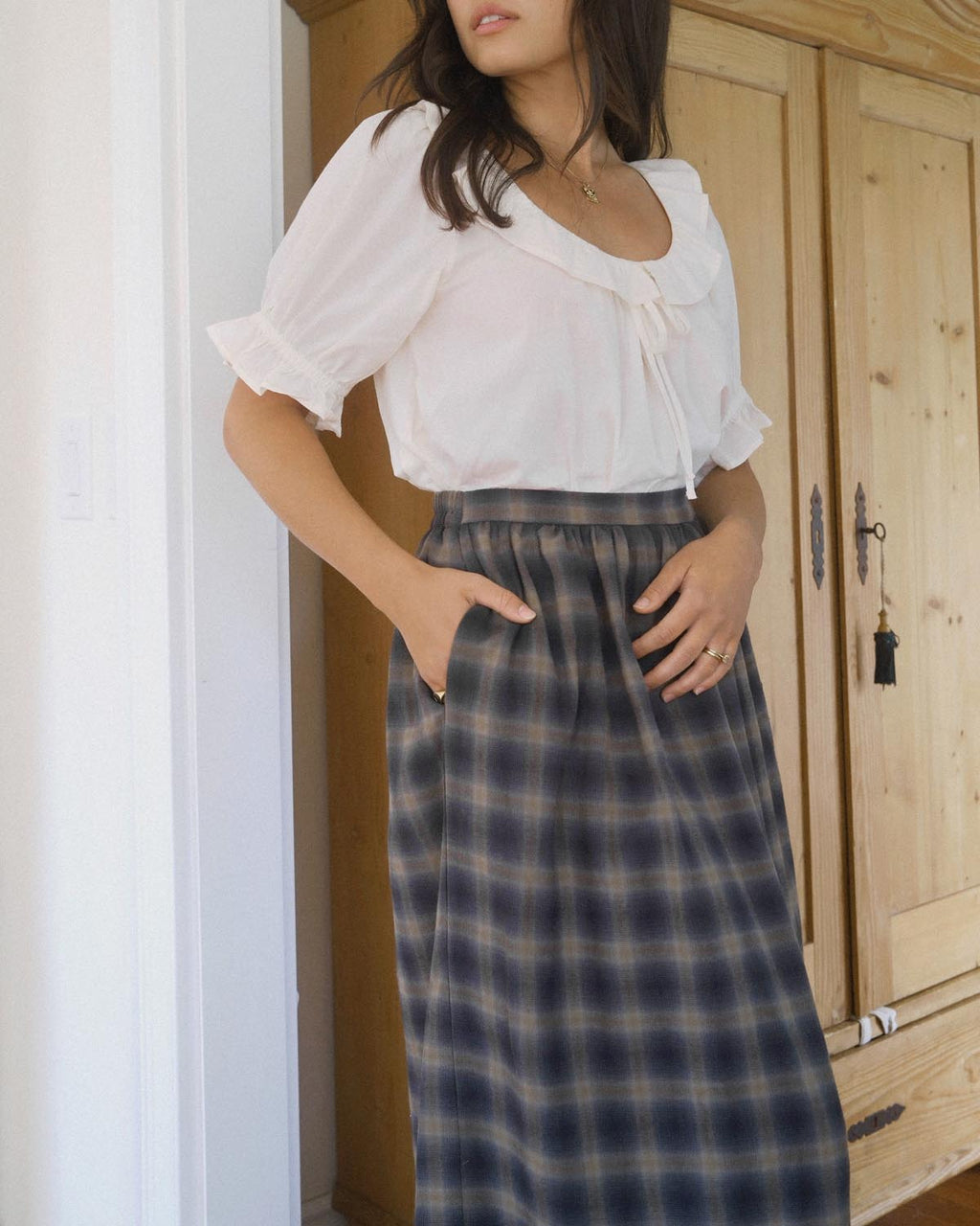 Brodie Skirt | Ink & Oat Plaid