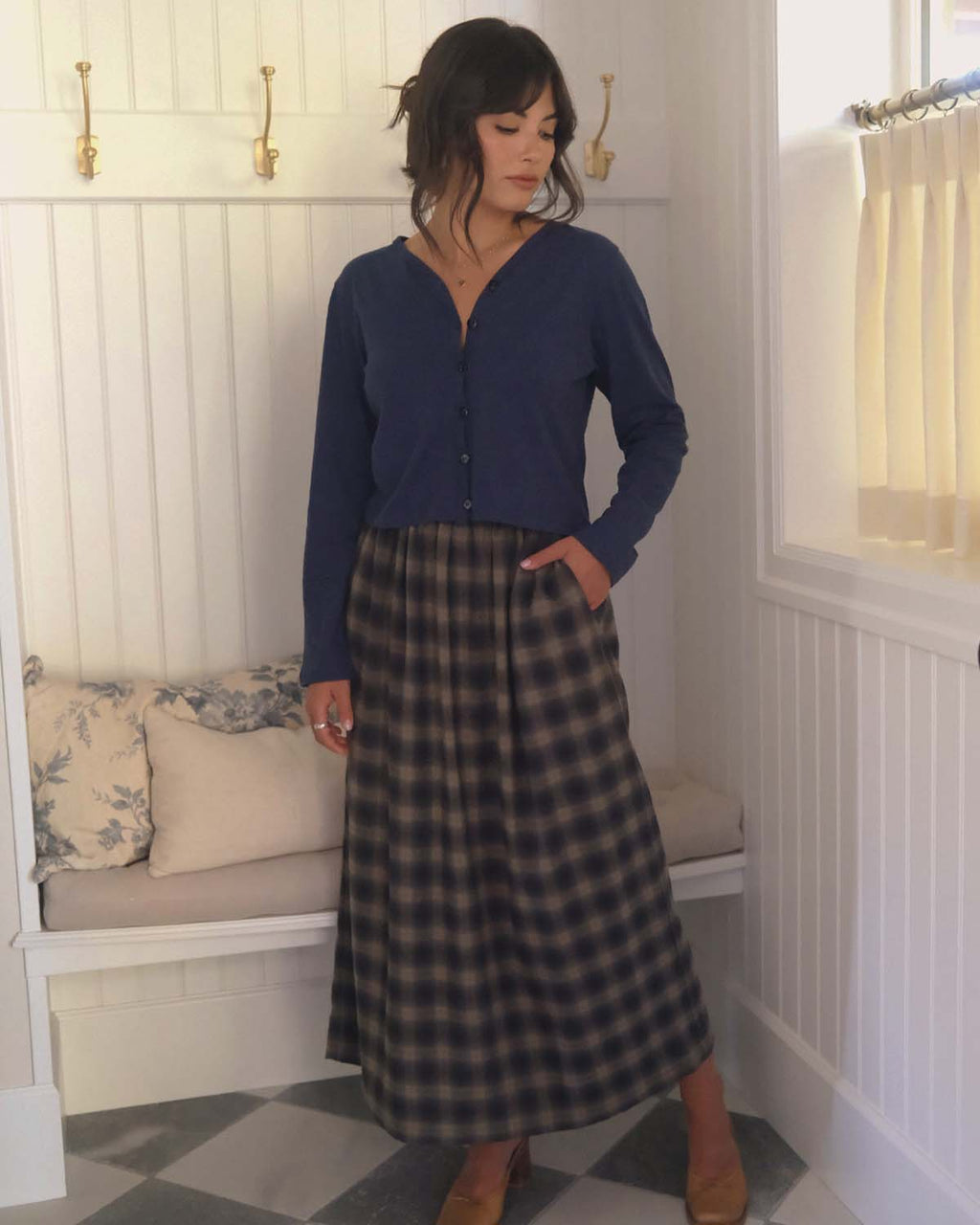 Brodie Skirt | Ink & Oat Plaid