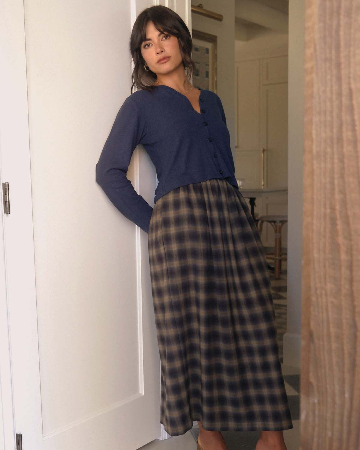 Brodie Skirt | Ink & Oat Plaid