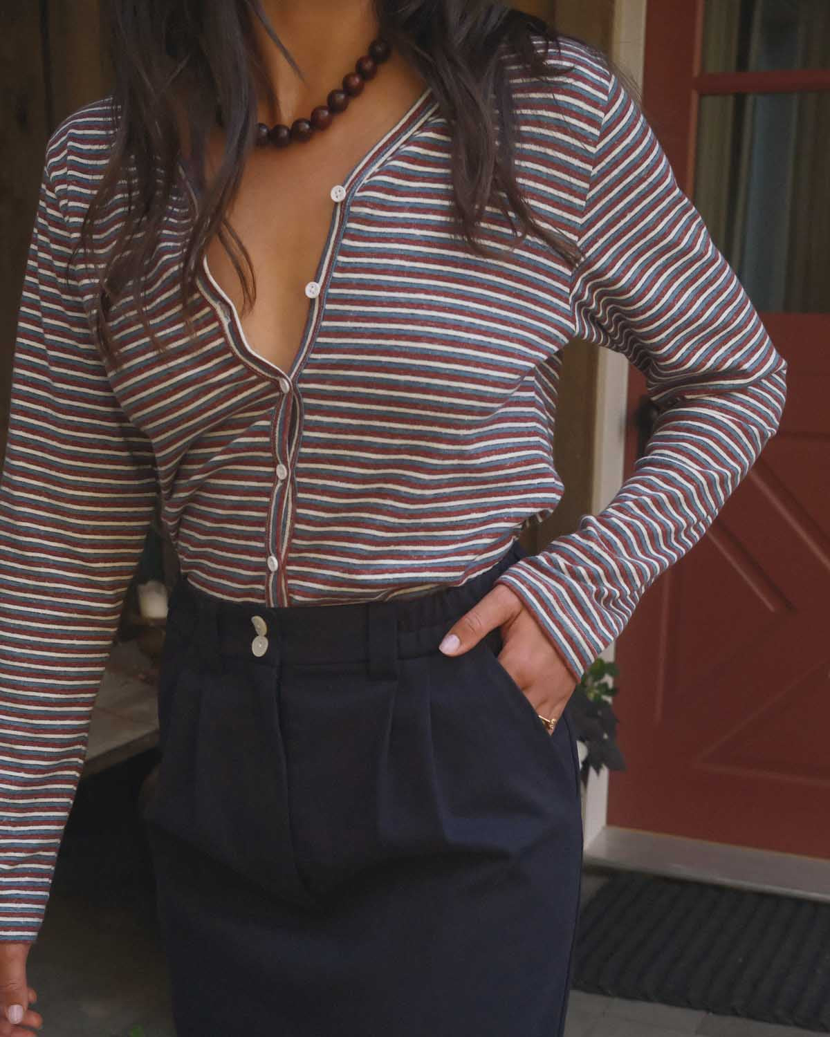 Casita Cardigan | Heritage Stripe