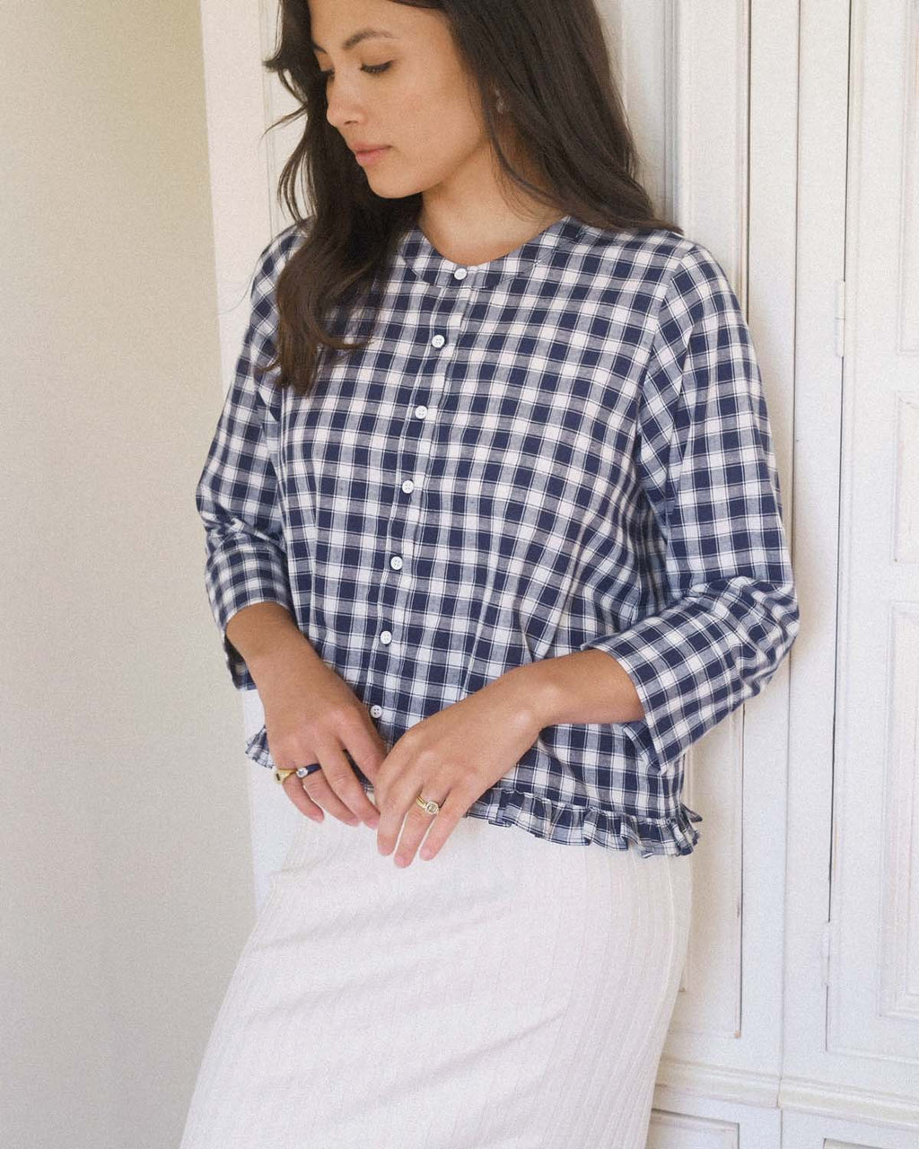 Claire Blouse | Écolière Plaid