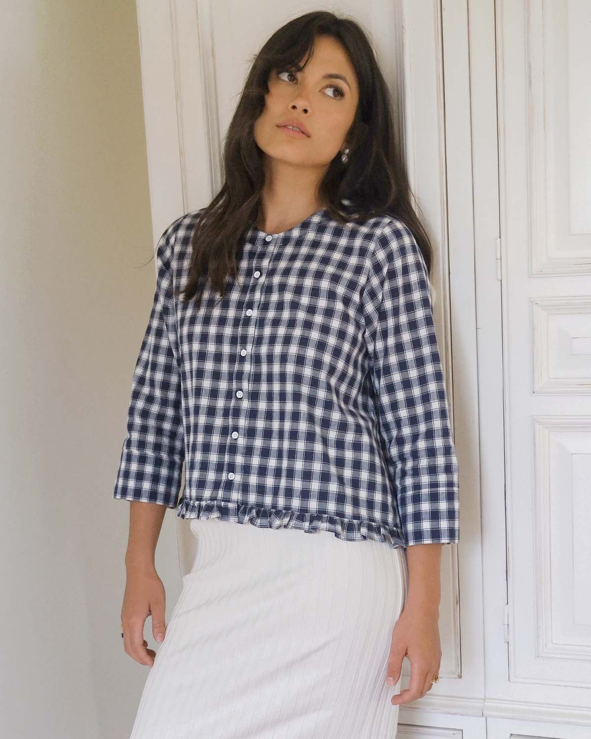 Claire Blouse | Écolière Plaid