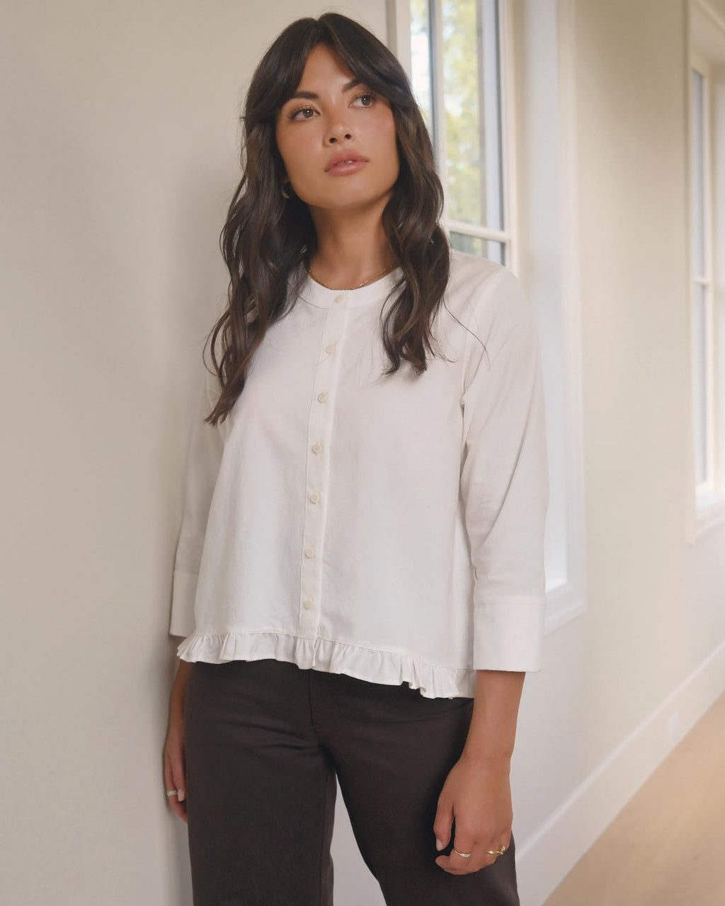 Claire Blouse | Ivory
