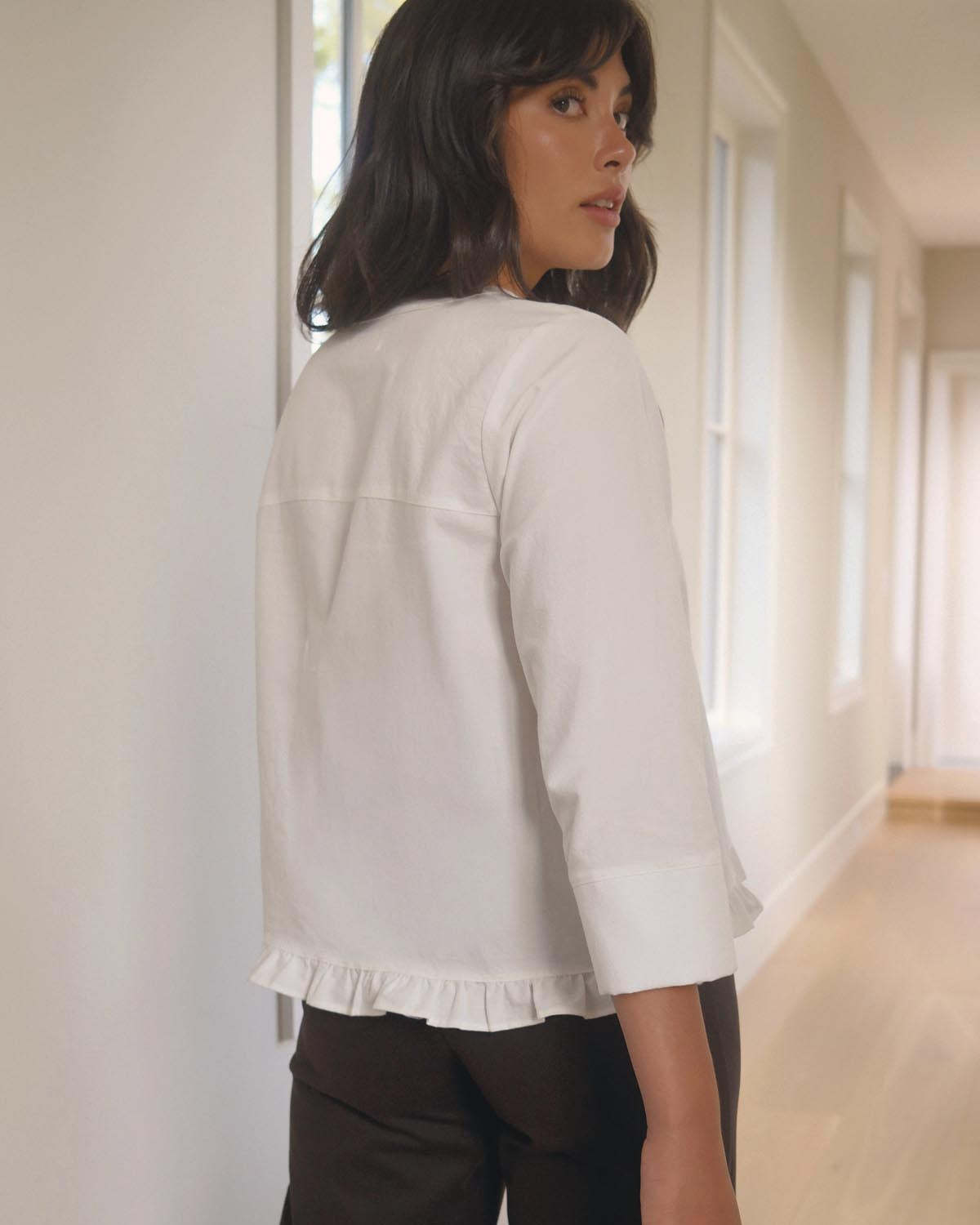 Claire Blouse | Ivory