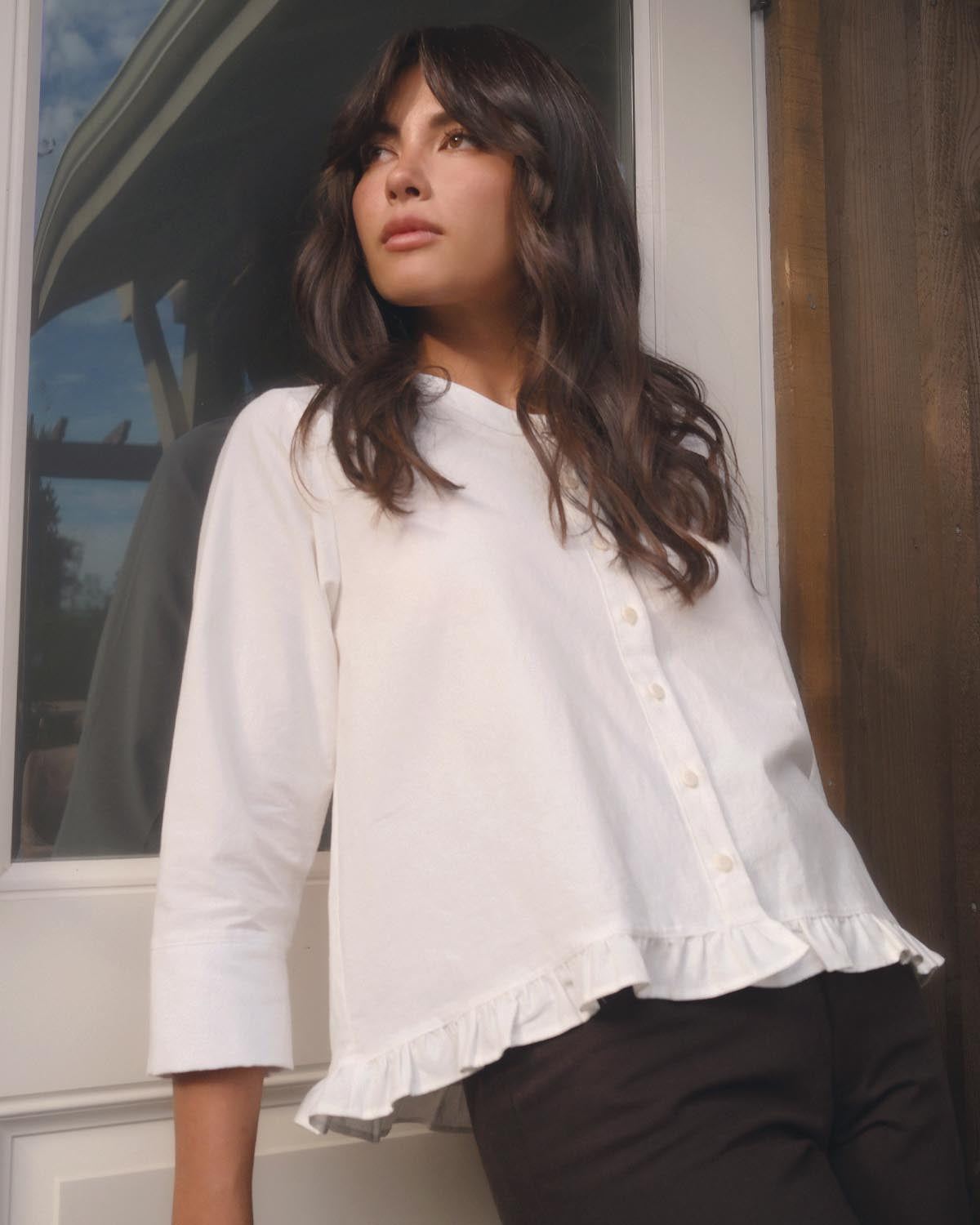 Claire Blouse | Ivory