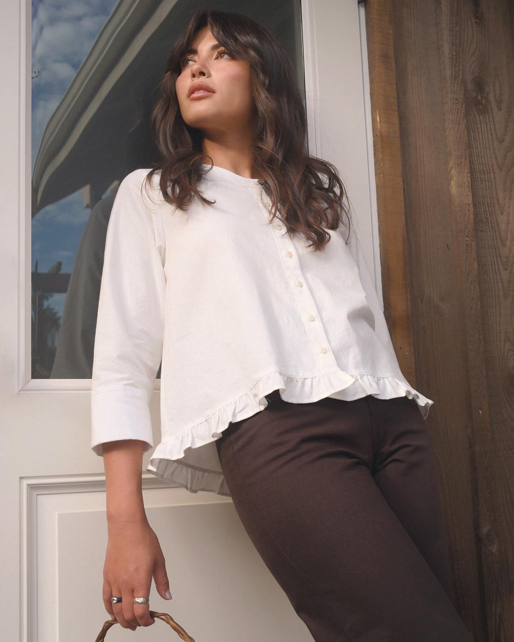 Claire Blouse | Ivory