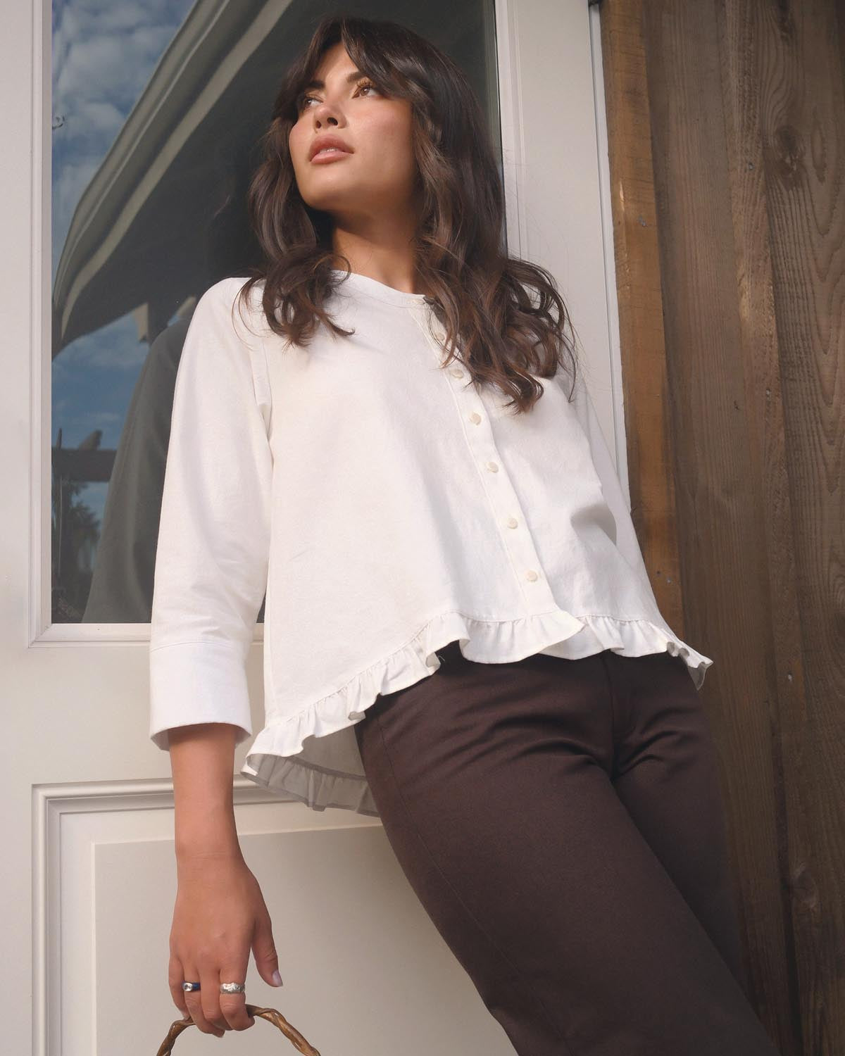 Claire Blouse | Ivory