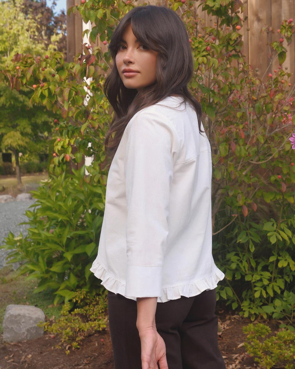 Claire Blouse | Ivory