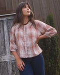 Cleo Blouse | Cider Plaid