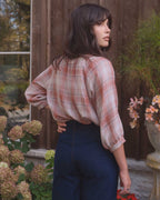 Cleo Blouse | Cider Plaid