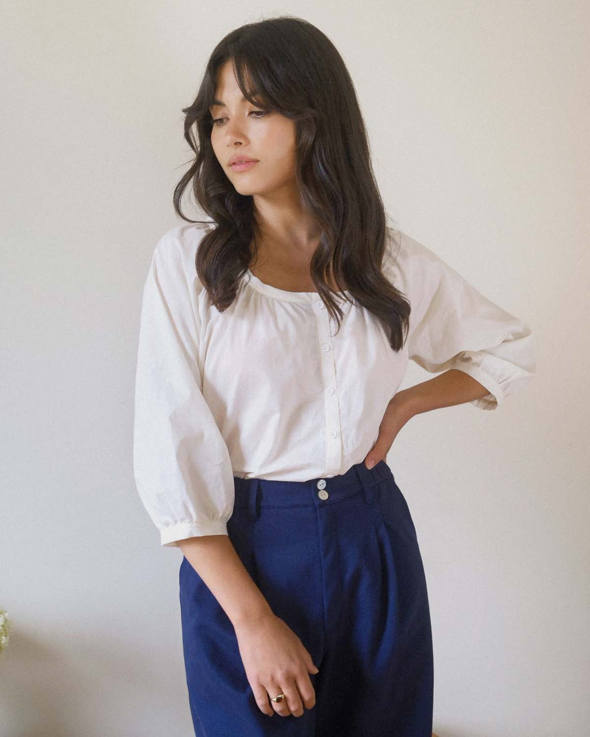 Cleo Blouse | Whipped Butter