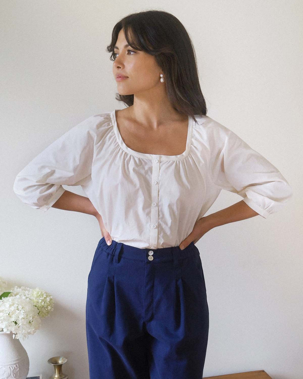 Cleo Blouse | Whipped Butter