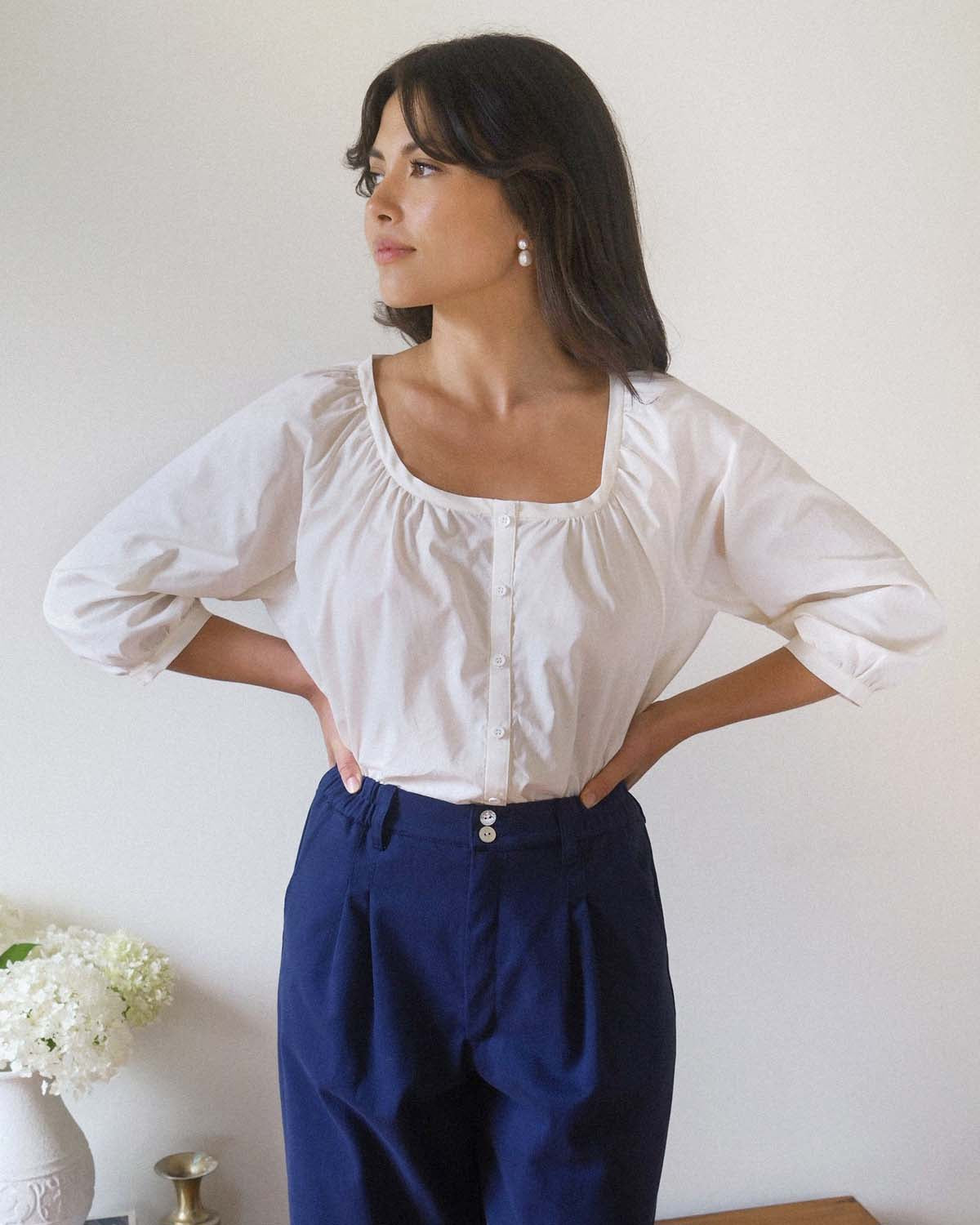 Cleo Blouse | Whipped Butter
