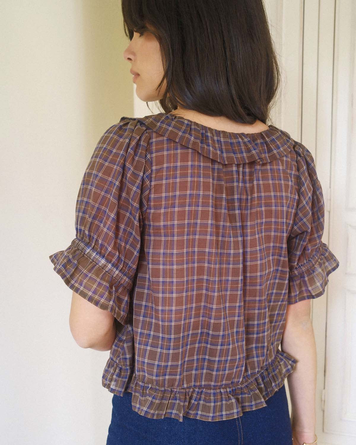 Doll Blouse | Highland Plaid