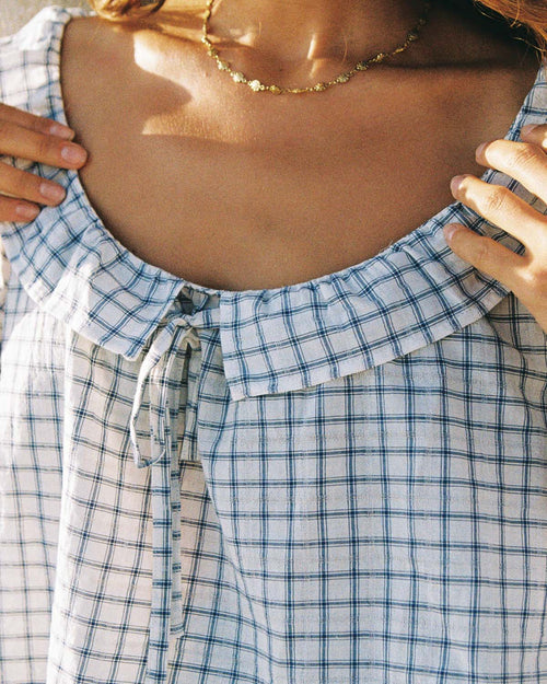 Doll Blouse | Porcelain Plaid