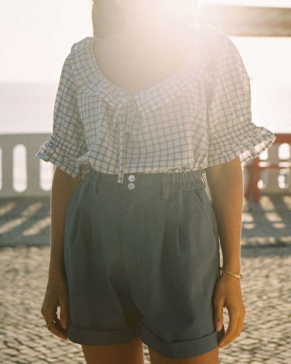 Doll Blouse | Porcelain Plaid