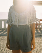 Doll Blouse | Porcelain Plaid