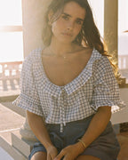 Doll Blouse | Porcelain Plaid