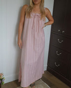 Gigi Dress | Long | Peony Stripe