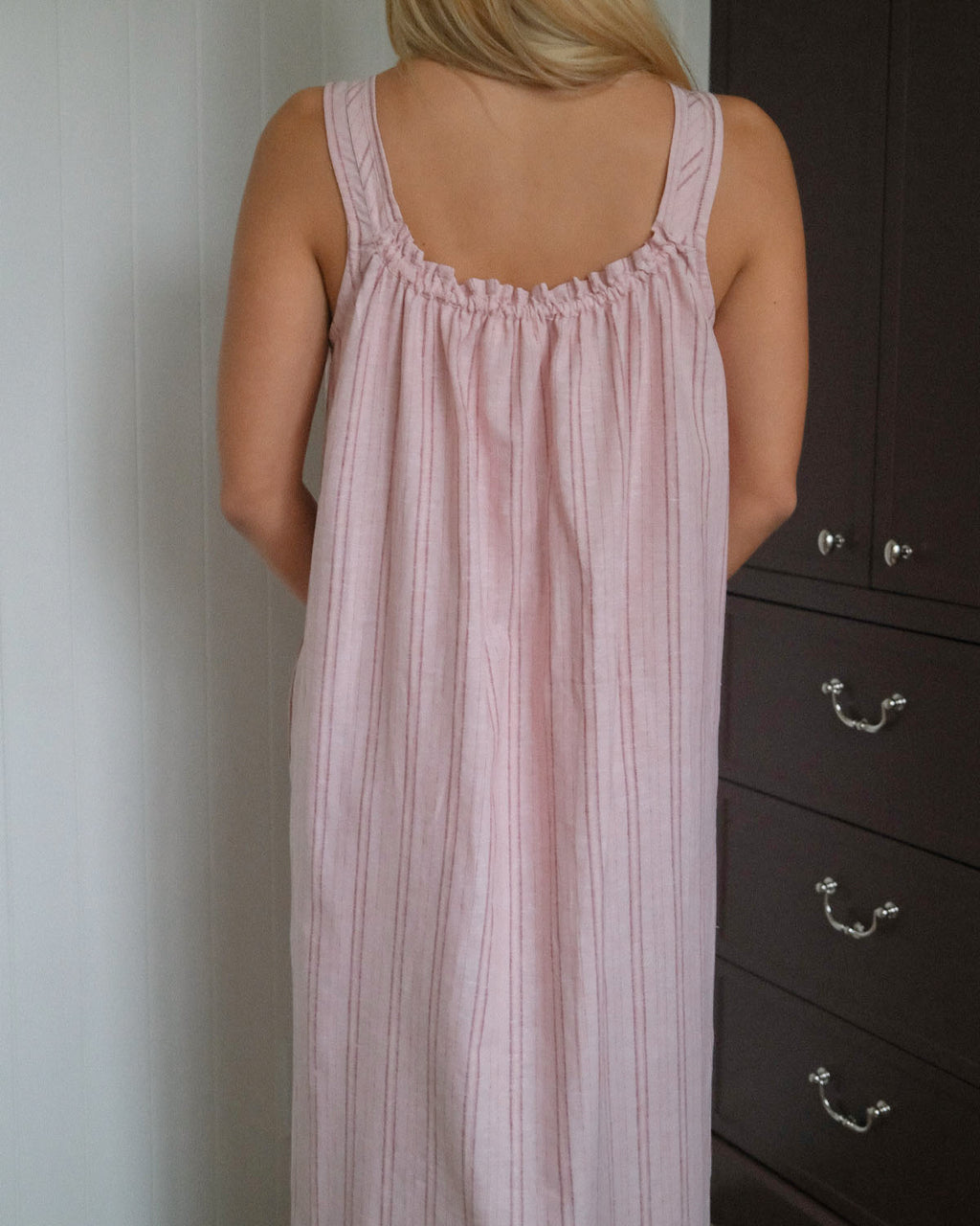 Gigi Dress | Long | Peony Stripe
