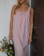 Gigi Dress | Long | Peony Stripe