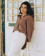 Haven Blouse | Mocha Stripe