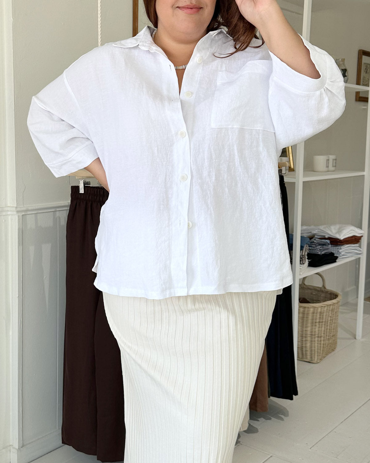 Last Chance | Haven Blouse | Salt | 2X/3X