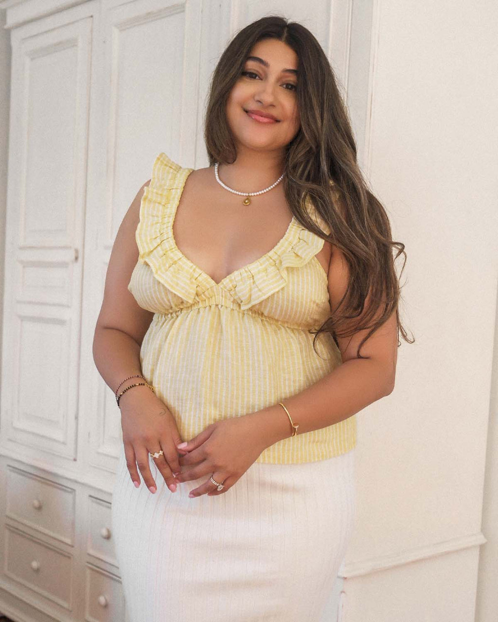 Milos Top | Limoncello Stripe